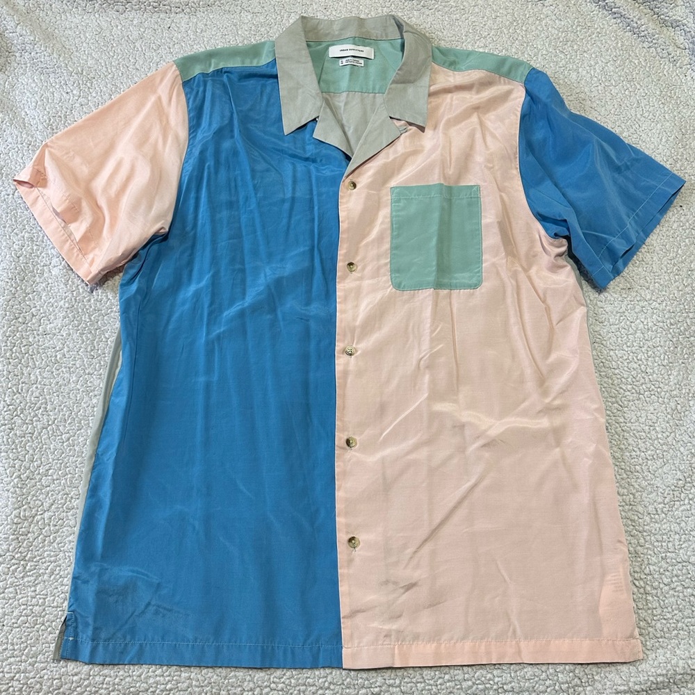 Urban Outfitters Color Block Button Up Shirt - image 1